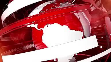 红色三维地球电视新闻栏目包装片头AE模板视频的预览图